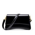 Compact Leather Flap Crossbody Bag