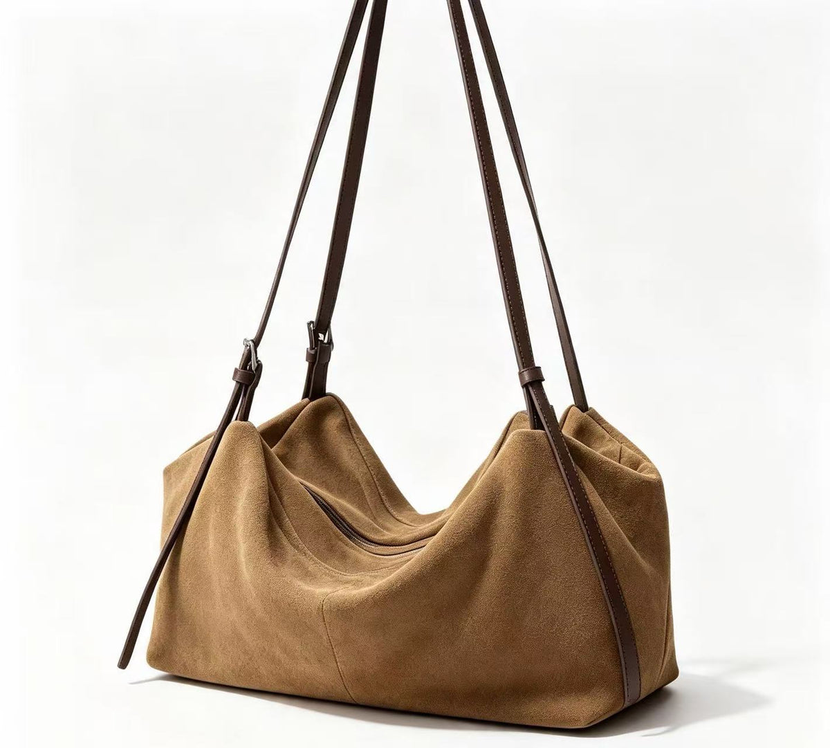 Soft Leather Pillow Hobo Bag
