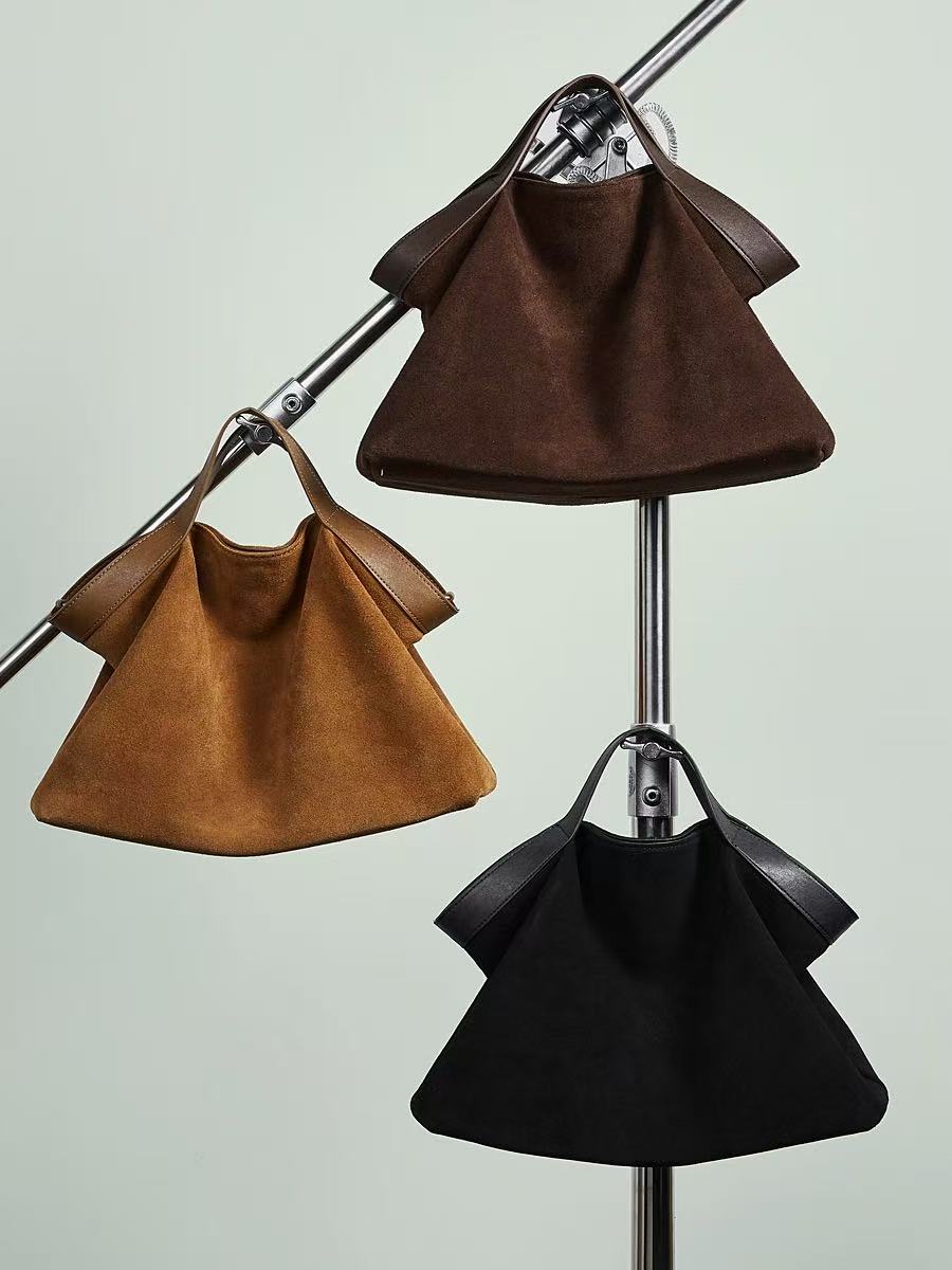 Soft Leather Tote with Adjustable Strap