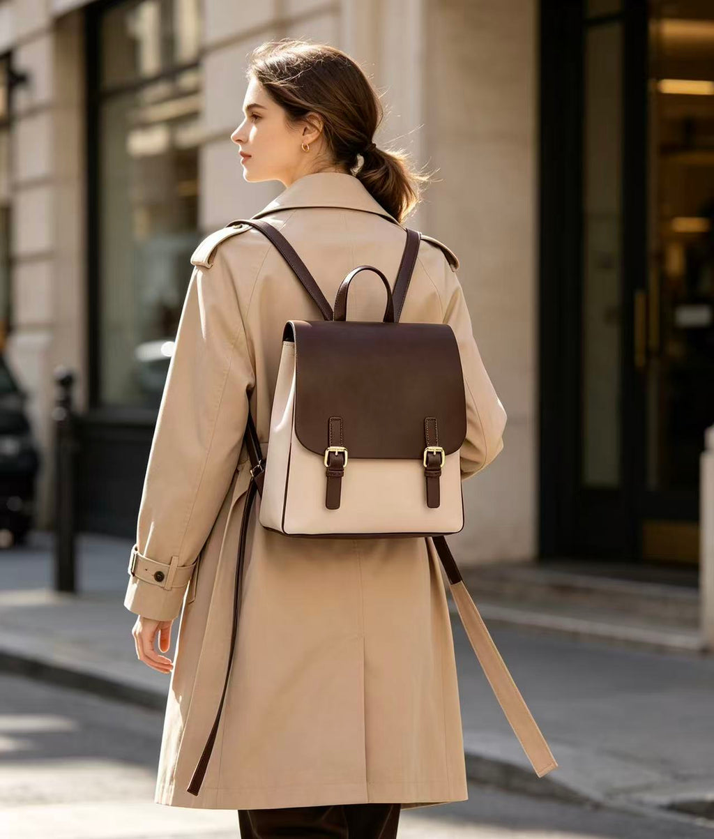 Convertible Leather Backpack