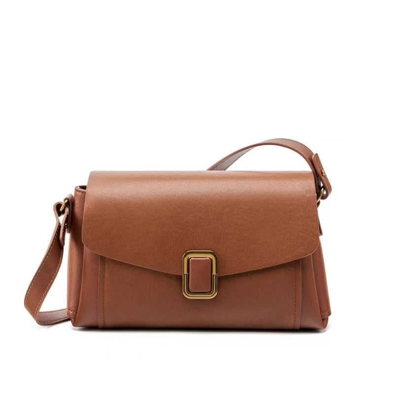 Classic Leather Flap Crossbody Bag