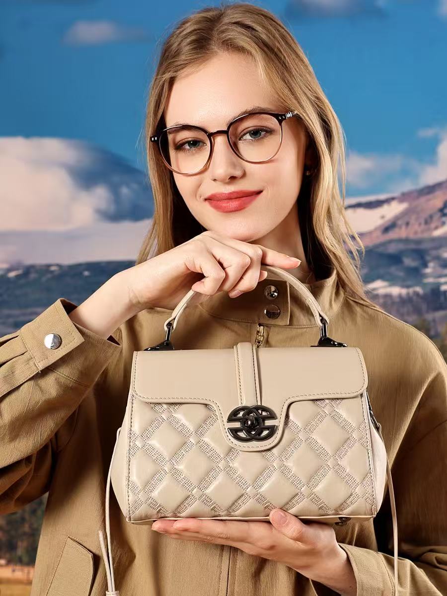 Quilted Leather Top-Handle Bag