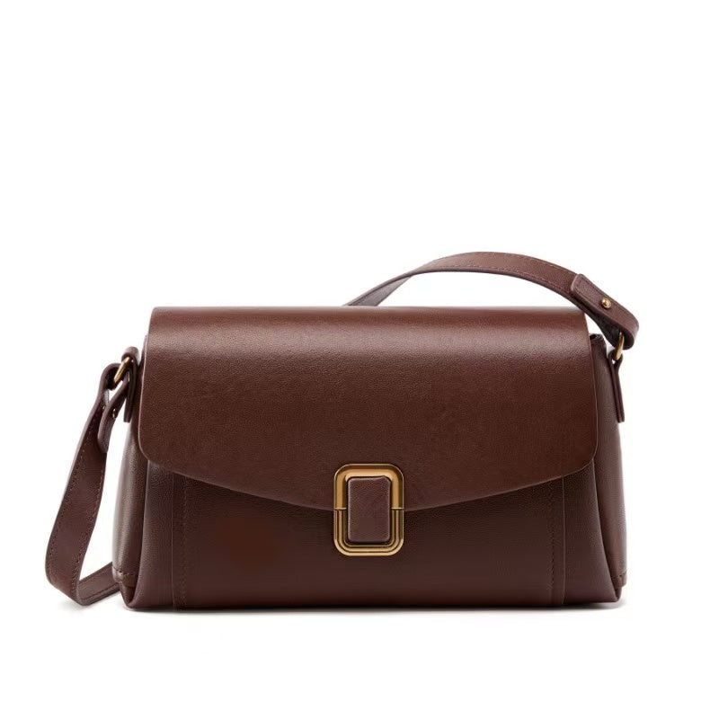 Classic Leather Flap Crossbody Bag