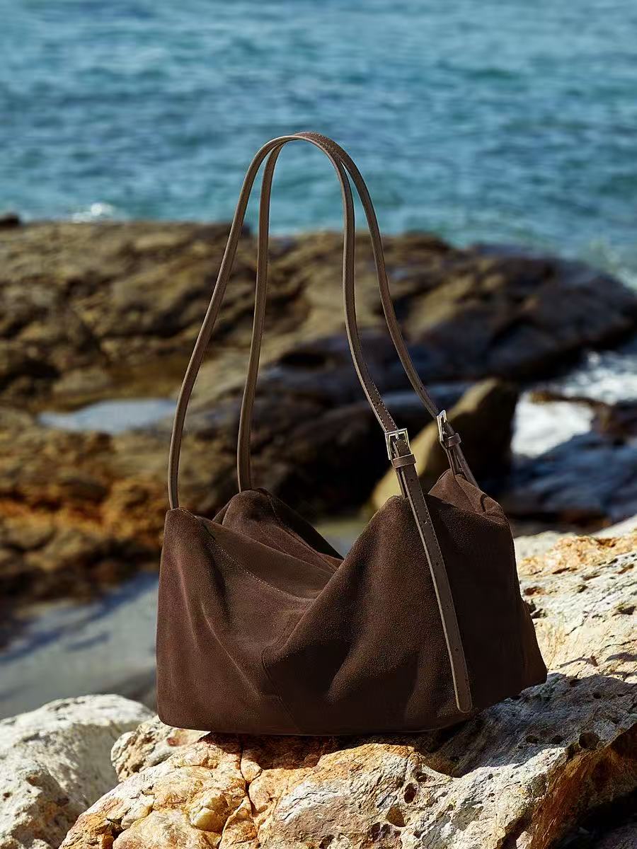 Soft Leather Pillow Hobo Bag