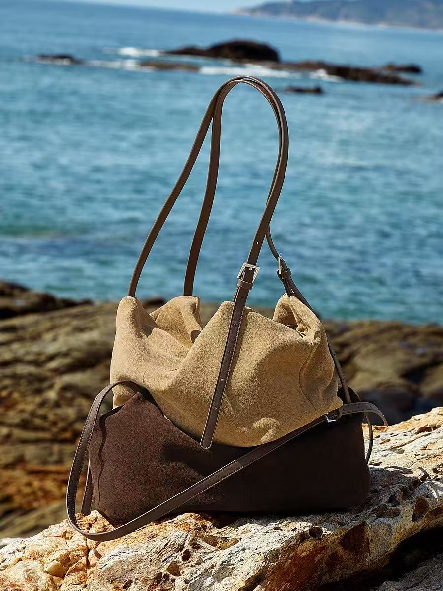 Soft Leather Pillow Hobo Bag