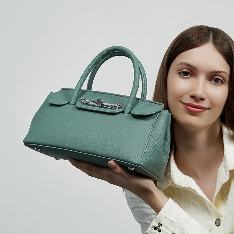 Genuine Leather Tote Bag 2026 | Soft Cowhide Shoulder Crossbody Handbag for Women | Louis Bags
