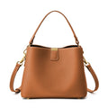 Genuine Top‑Grain Leather Hobo Bag, 2026 New Large Capacity Bucket Bag, Versatile Shoulder & Crossbody Handbag