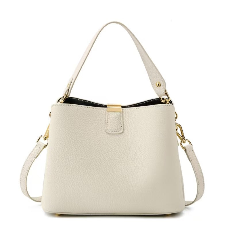 Two-Strap Leather Hobo Bag