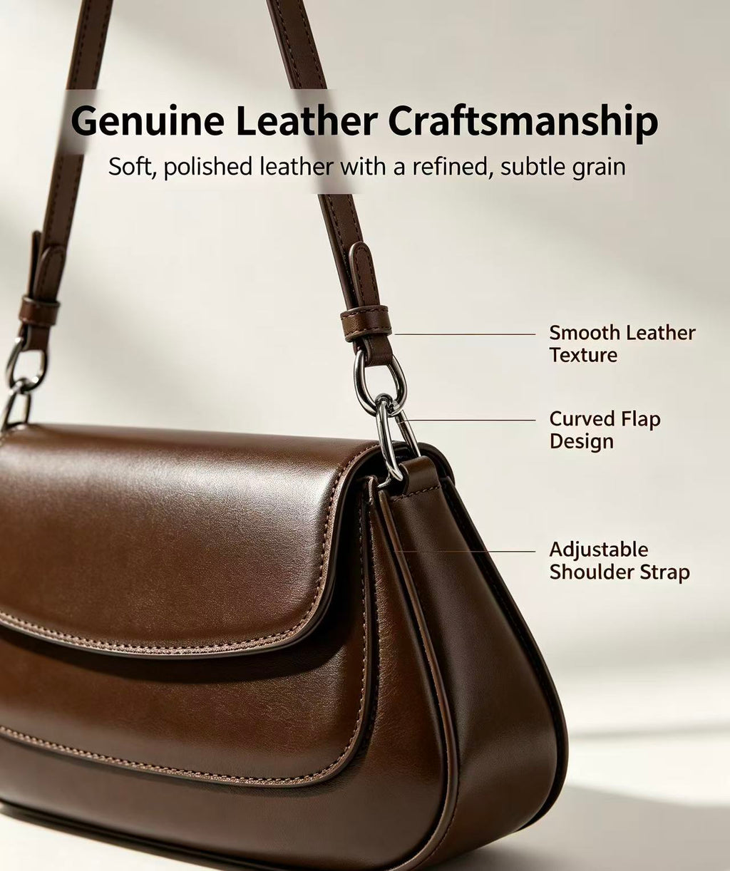Leather Saddle Shoulder Bag