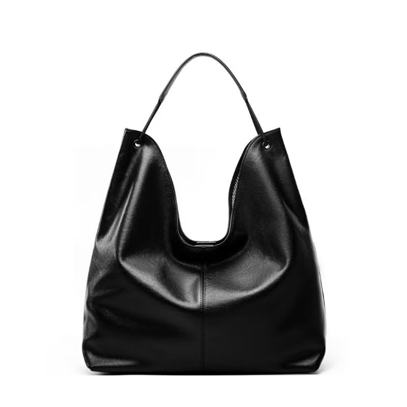 Large Slouchy Leather Tote