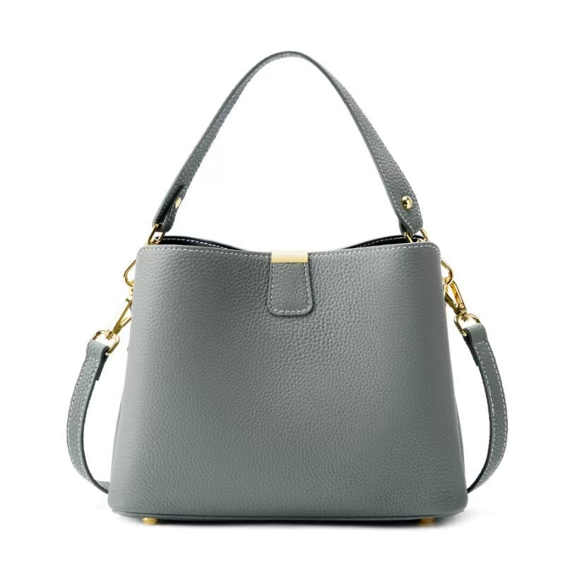 Two-Strap Leather Hobo Bag