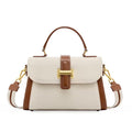 Color-Block Leather Satchel