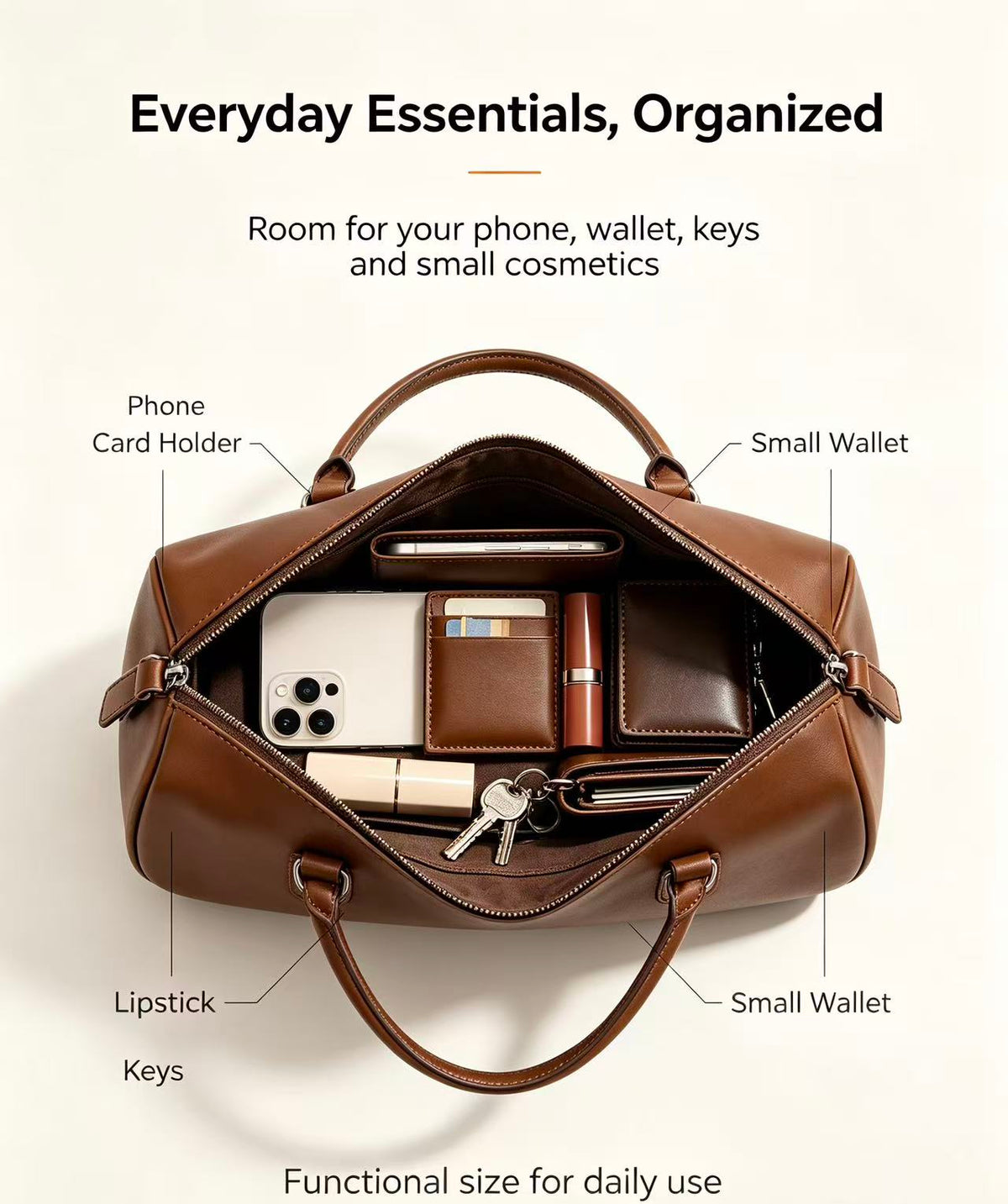 Leather Saddle Shoulder Bag