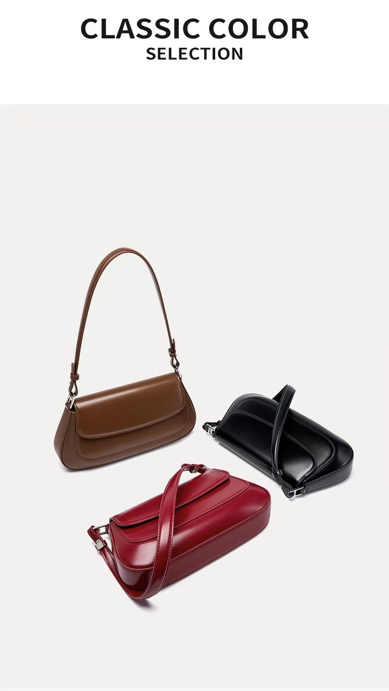 Leather Saddle Shoulder Bag