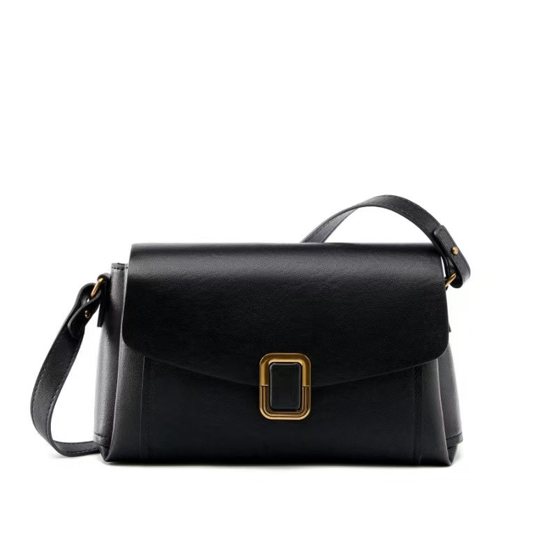Classic Leather Flap Crossbody Bag