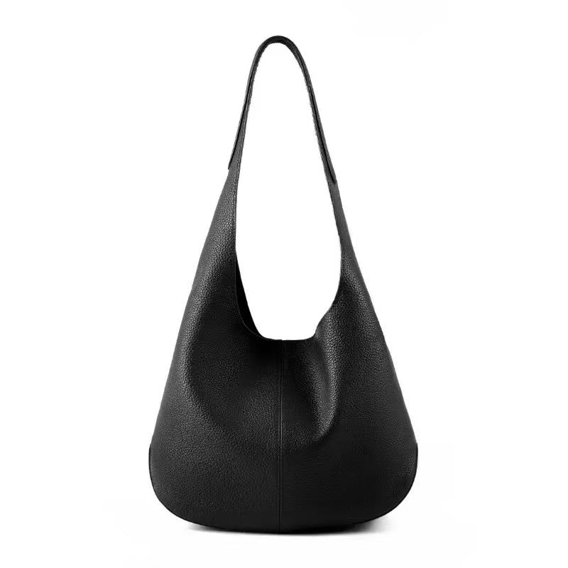 Soft Leather Hobo Shoulder Bag