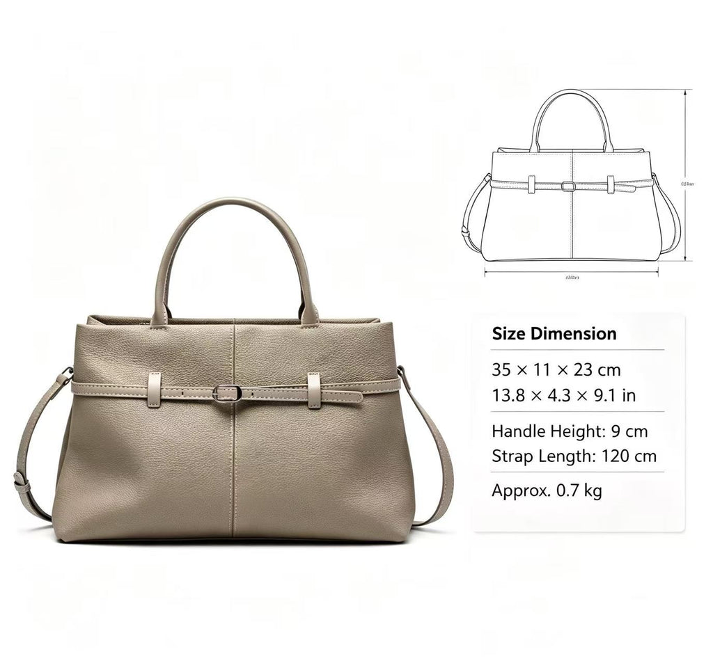 Large Leather Work Handbag