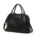 Classic Leather Handbag with Long Strap