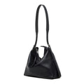 Slim-Strap Leather Hobo Bag