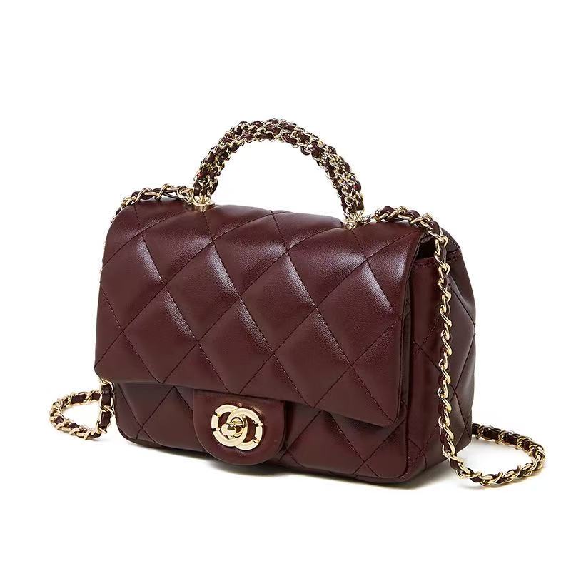 Small Quilted Leather Chain Bag