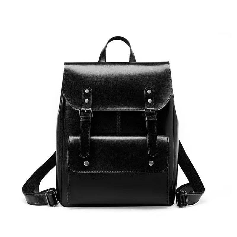 Leather Laptop Backpack for 13-Inch Laptops